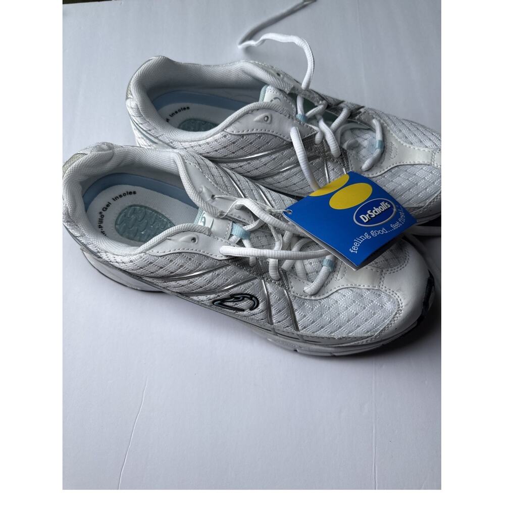 Dr Scholl’s Intake Women’s Size 11 White Walking Sneakers Air-Pillo Gel NWT